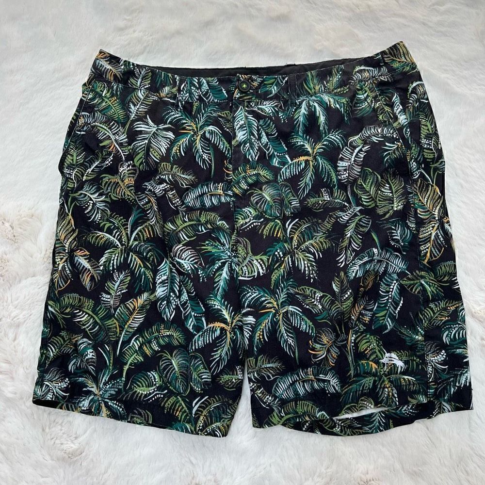 Tommy Bahama Swim Trunks Island Active Palm Tree Tropical Print Men’s size XL